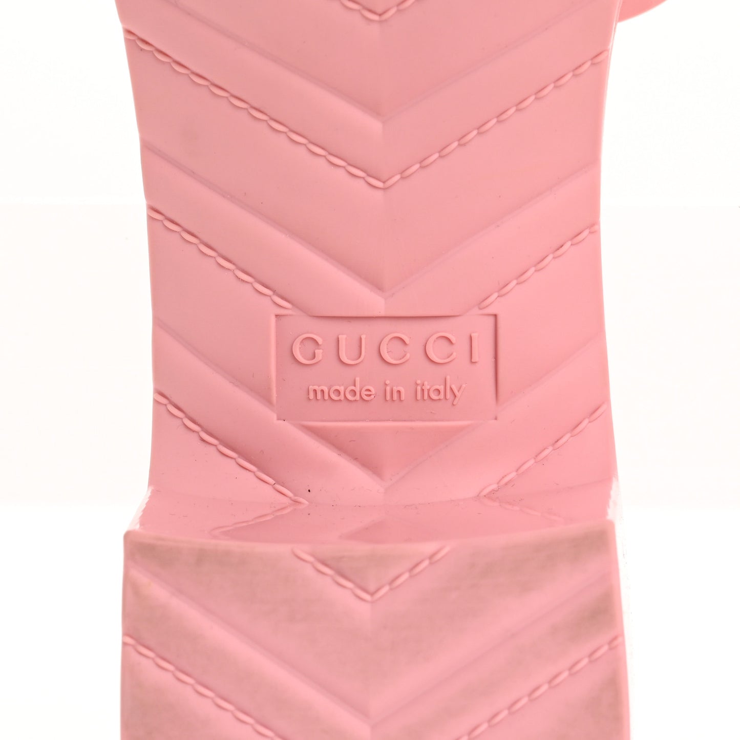 Rubber Gucci Logo Womens Platform 20/60mm Slide Sandals 40 Wild Rose