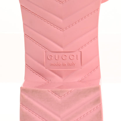 Gucci Rubber Gucci Logo Womens Platform 20/60mm Slide Sandals 40 Wild Rose 8 of 12