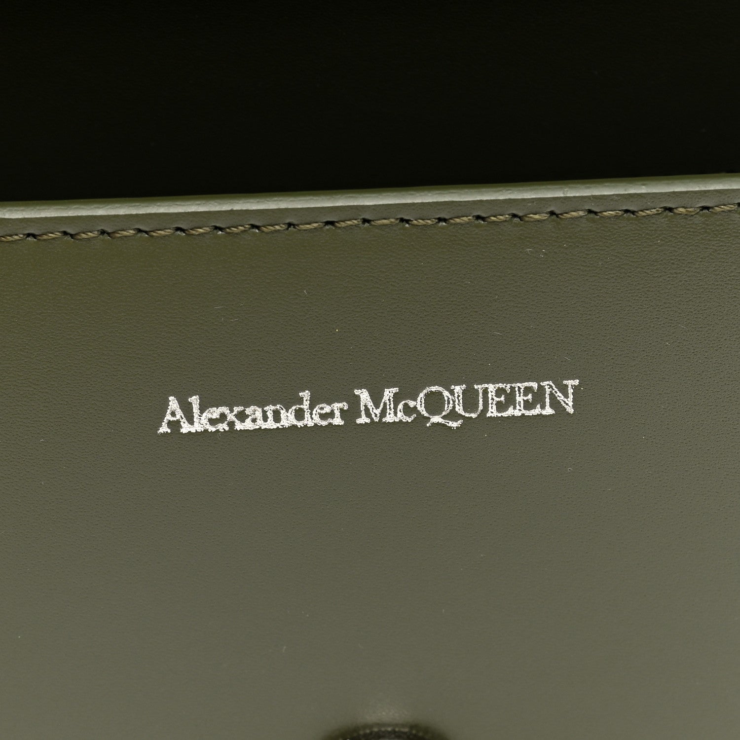 Alexander McQueen Calfskin Knuckle Crossbody Green 6 of 9