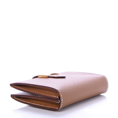Hermes Epsom Bearn Card Holder Wallet Gold 4 of 7