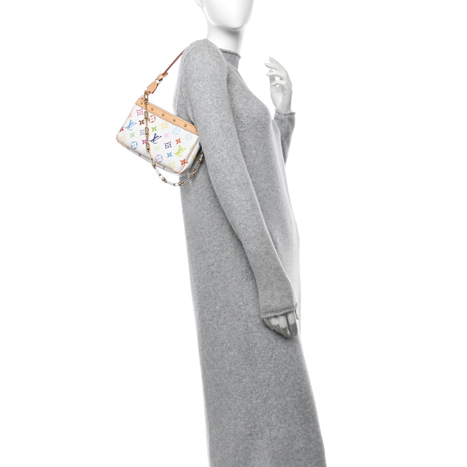 Louis Vuitton LV X TM Monogram Multicolor Pochette Accessories White 2 of 9