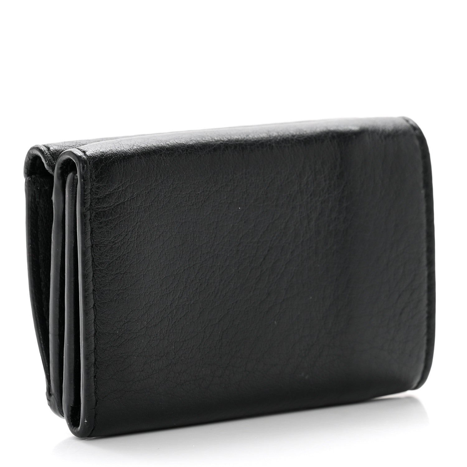 Balenciaga Calfskin Mini Papier Wallet Black 3 of 6