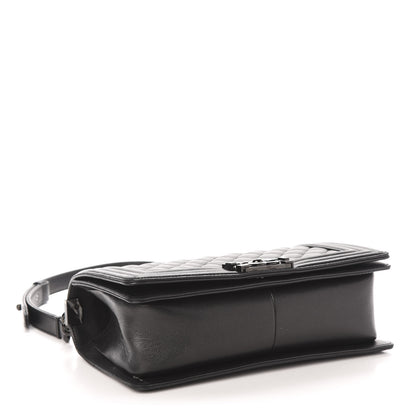 Chanel Caviar Quilted Medium Boy Flap So Black 4 of 11