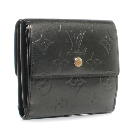 Louis Vuitton Mat Monogram Elise Wallet Black 3 of 7