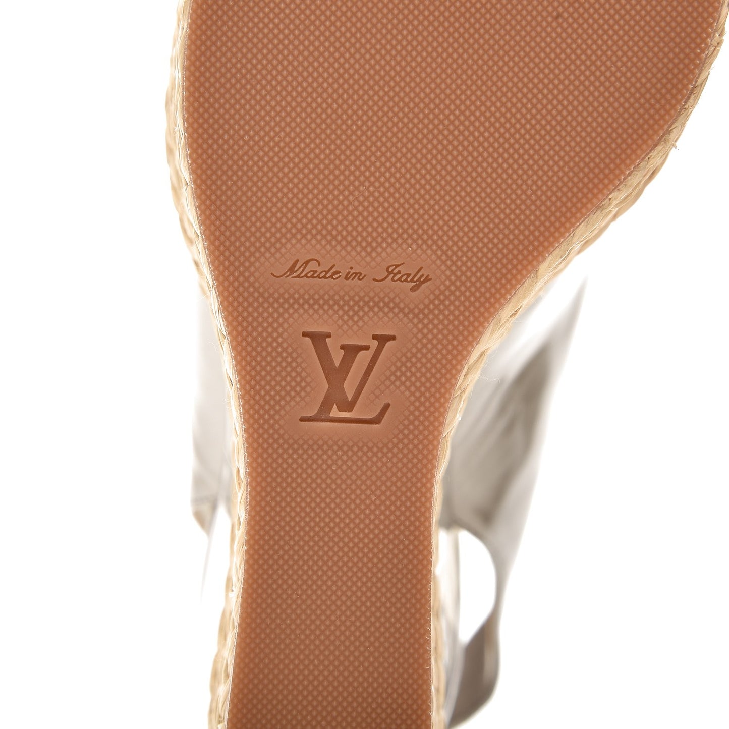 Patent Leather Lagoon Espadrille Peep Toe Wedges 37 Silver
