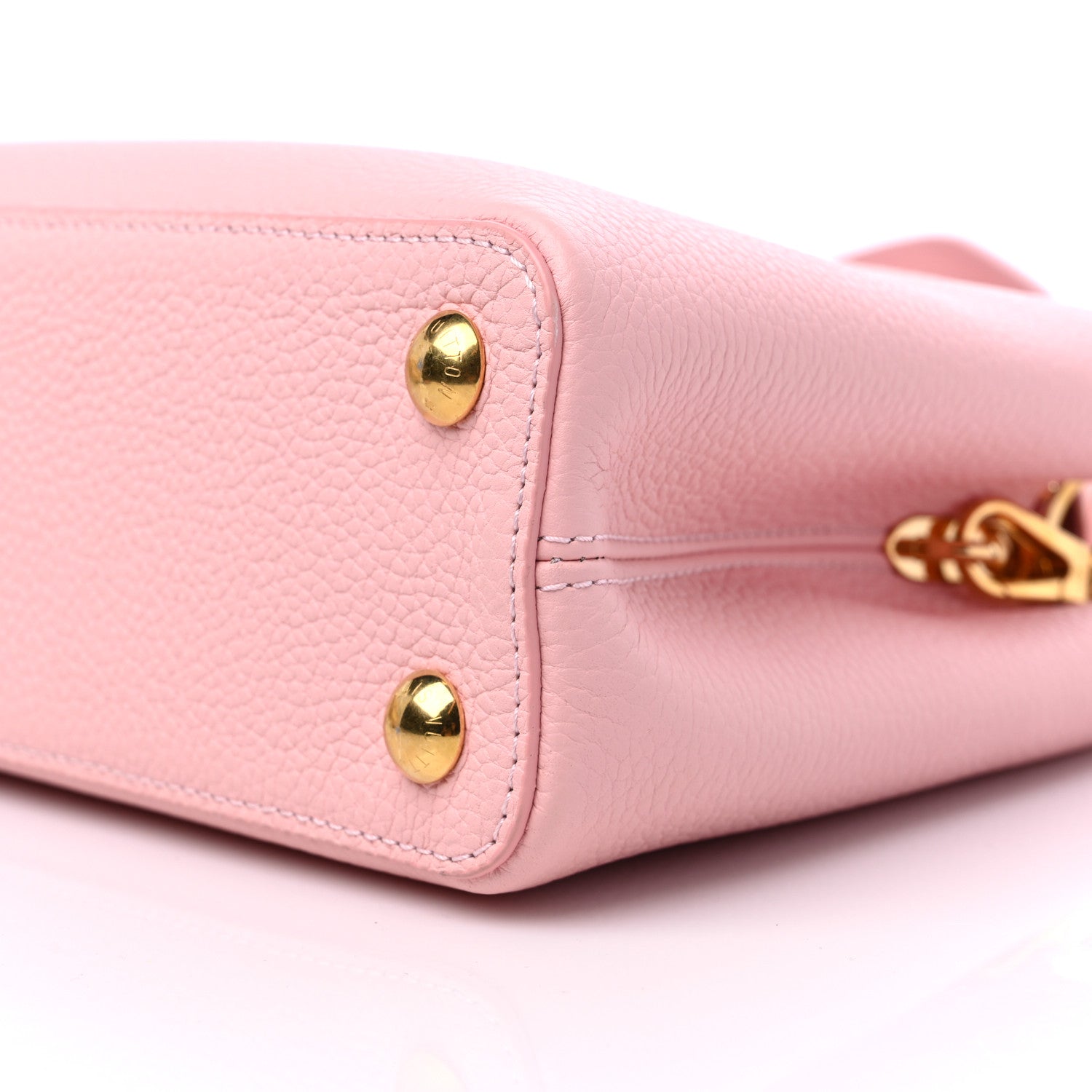 Louis Vuitton Taurillon Scrunchie Capucines BB Bubble Gum Pink 8 of 9