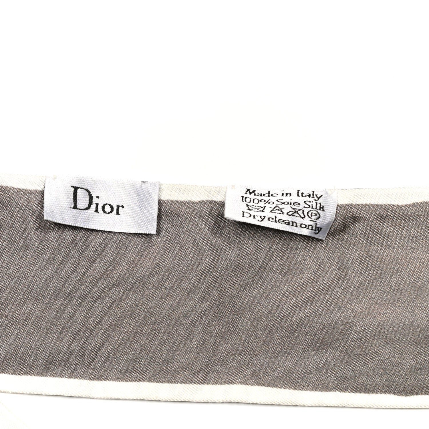 Christian Dior Silk ABCDior Mitzah G Scarf Grey 3 of 3