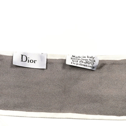 Christian Dior Silk ABCDior Mitzah G Scarf Grey 3 of 3