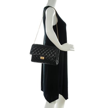 Chanel Lambskin Quilted Snake Chain 2.55 Reissue Flap Black 2 of 7