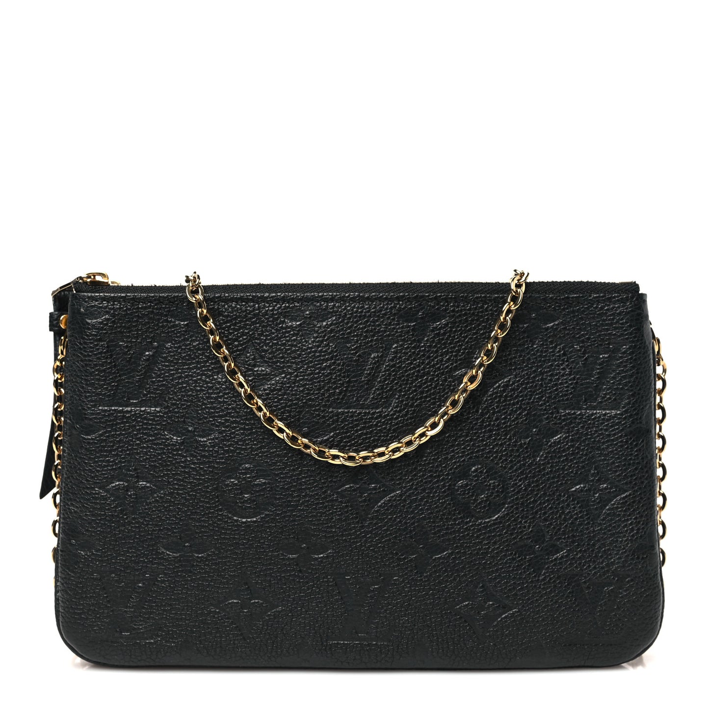 Empreinte Double Zip Pochette Black