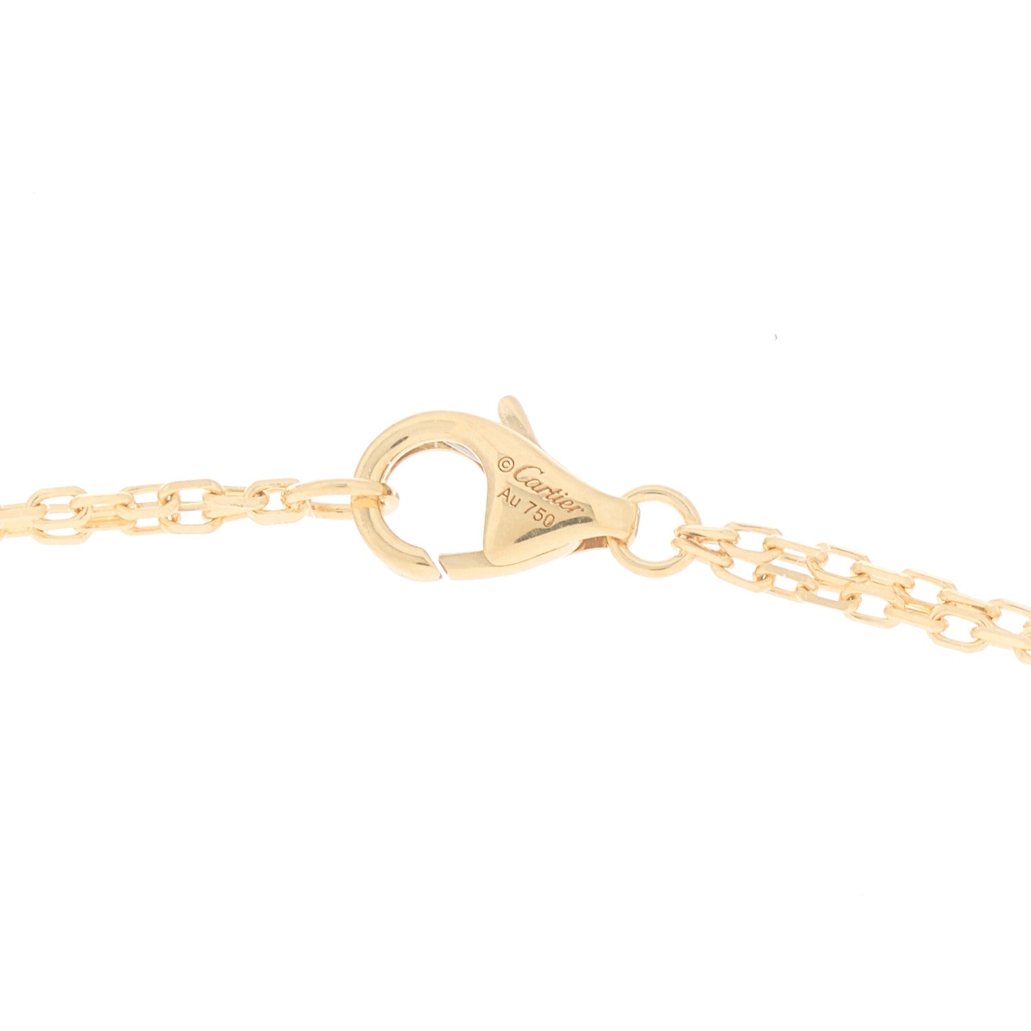 Cartier 18K Yellow Gold 2 Diamond LOVE Necklace 4 of 6