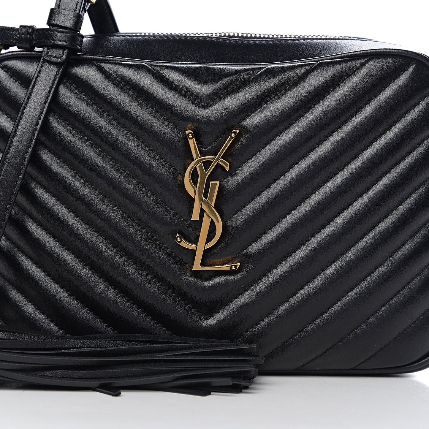 Calfskin Matelasse Monogram Lou Camera Bag Black