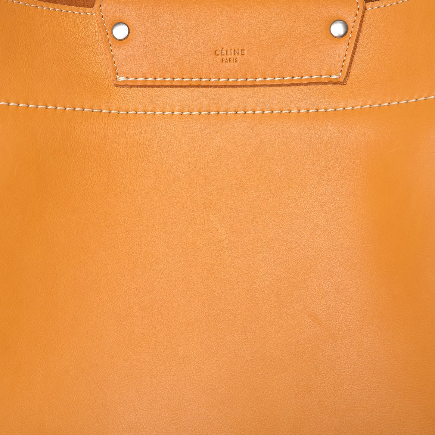 Soft Bare Calfskin Medium Big Bag Dark Yellow