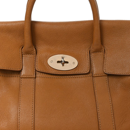 Mulberry Glossy Buffalo Small Bayswater Satchel Fudge 7 of 9