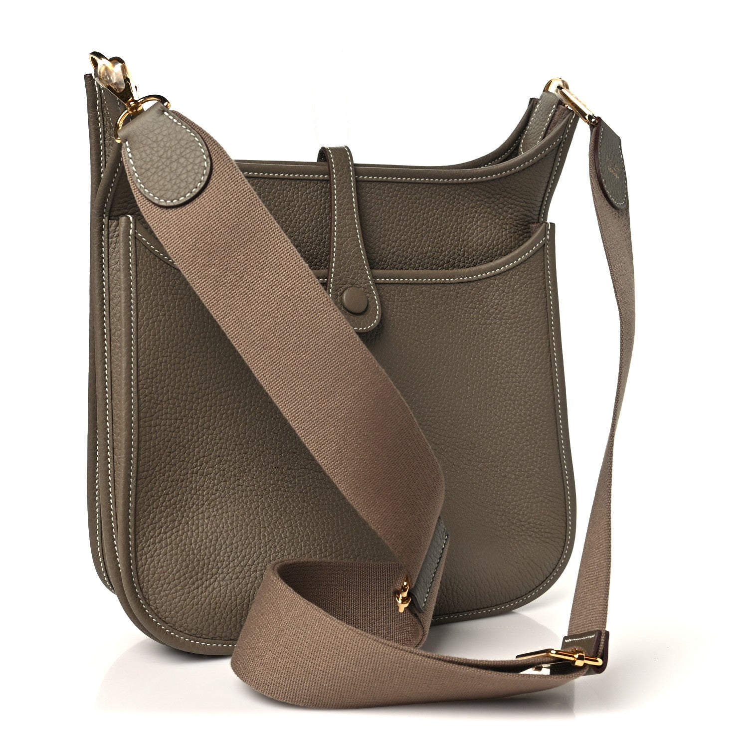 Hermes Taurillon Clemence Evelyne III PM Etoupe 3 of 11