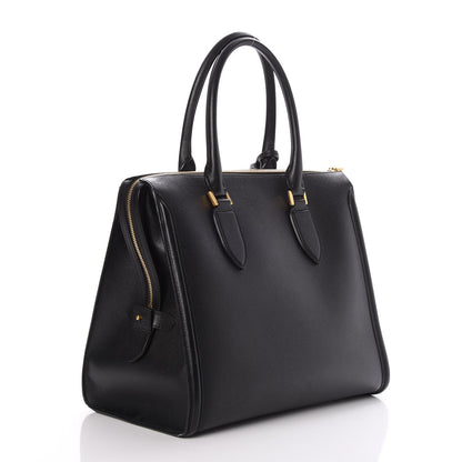 Alexander McQueen Saffiano Heroine Tote Black 3 of 7