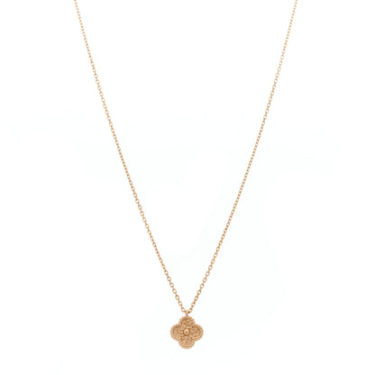 Van Cleef & Arpels 18K Rose Gold Sweet Alhambra Pendant Necklace 1 of 6