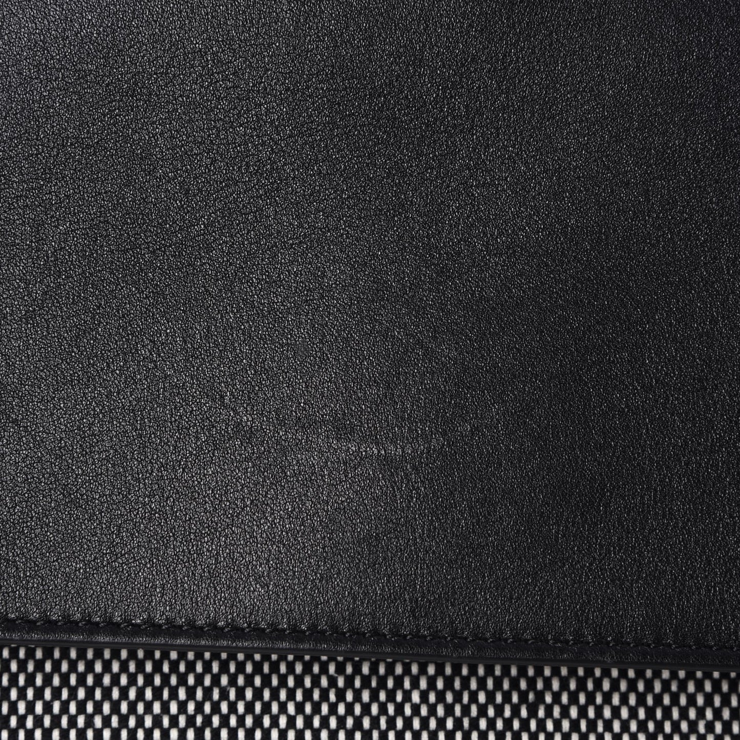 Cotton Canvas Calfskin Mini Belt Bag Black