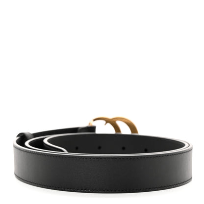 Gucci Moon Calfskin Double G 30mm Belt 100 40 Black 2 of 9