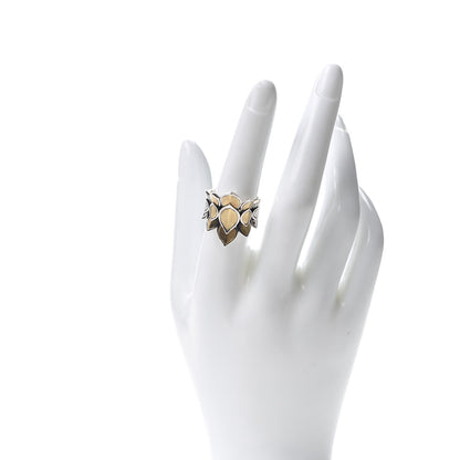 John Hardy Sterling Silver 18K Yellow Gold Naga Ring 54 7 2 of 5