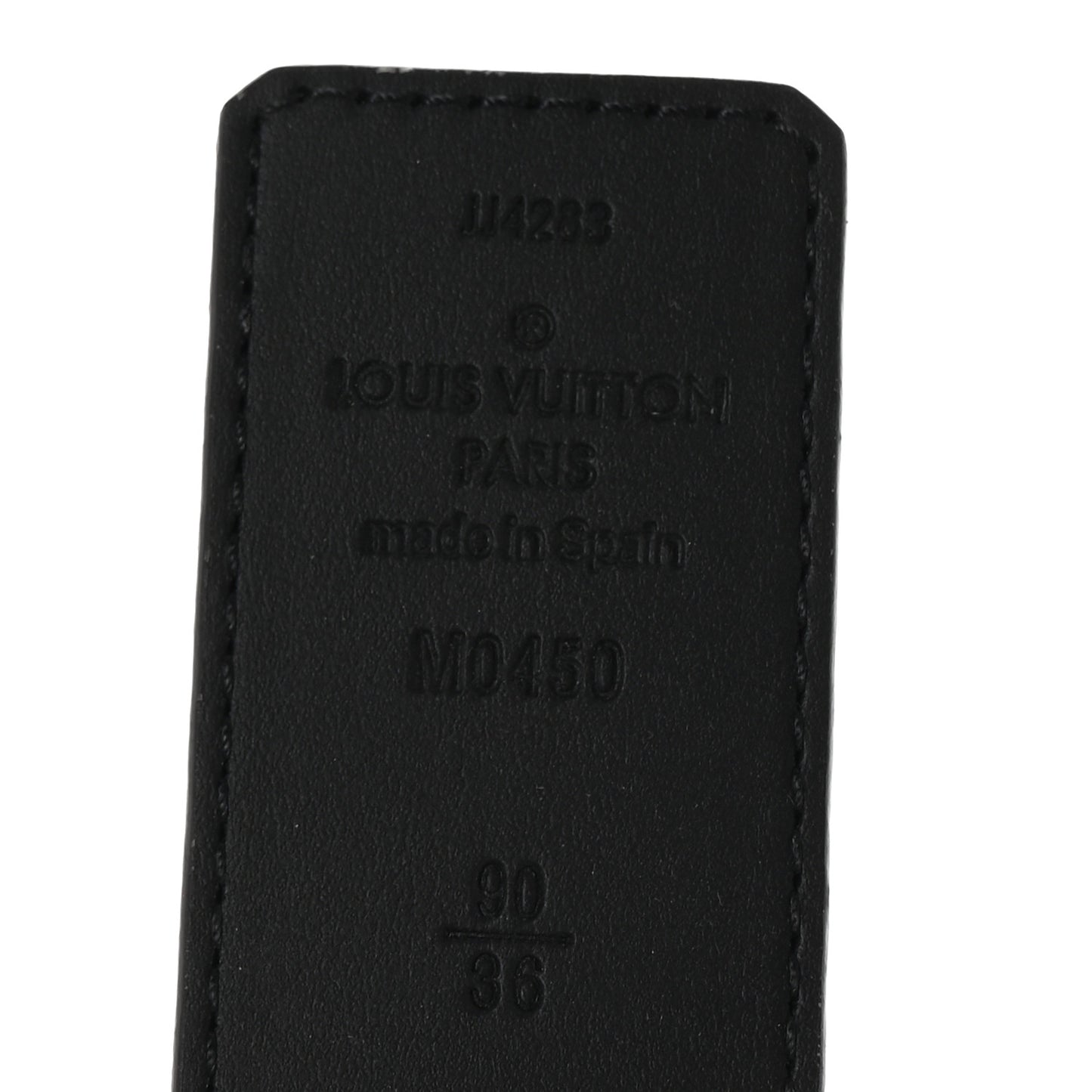 Calfskin Monogram Eclipse 35mm LV Initiales Reversible Belt 90 36