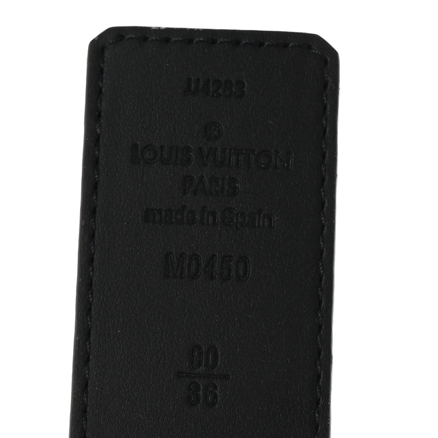 Louis Vuitton Calfskin Monogram Eclipse 35mm LV Initiales Reversible Belt 90 36 5 of 5