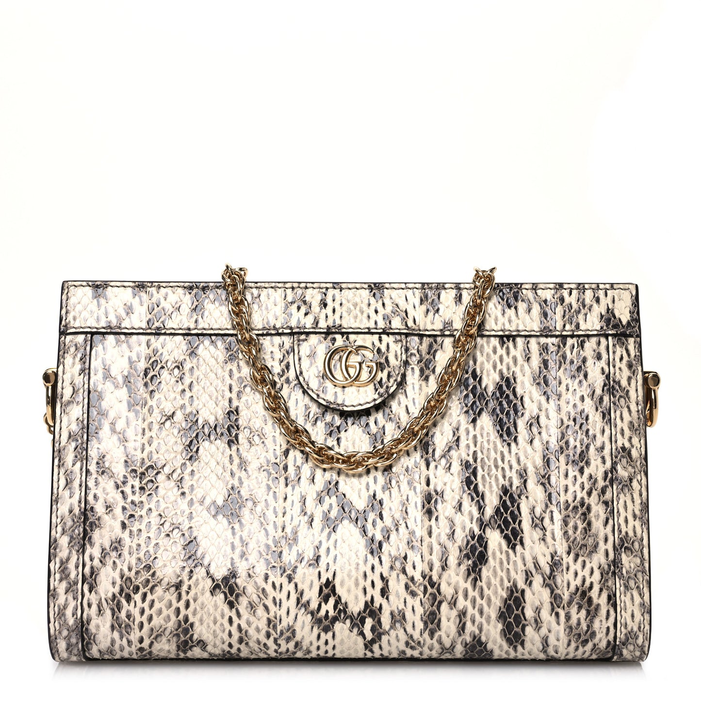 Snakeskin GG Small Ophidia Chain Shoulder Bag Roccia