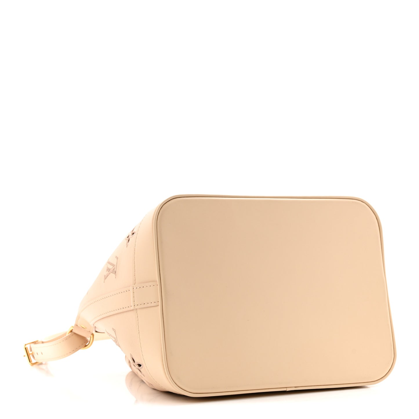 Calfskin Monogram Cutout Petit Noe Neutral