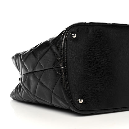Chanel Caviar Quilted CC Timeless Soft Tote Black 8 of 13