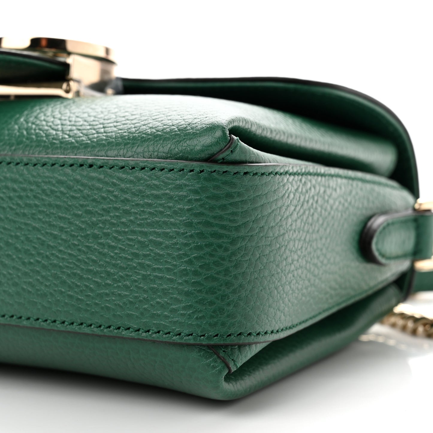 Dollar Calfskin Interlocking G Crossbody Bag Emerald