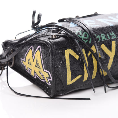 Balenciaga Agneau Graffiti All Over Classic Hardware S City Black Multicolor 5 of 9