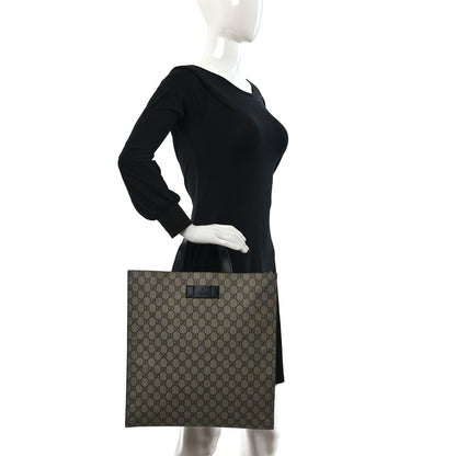 Gucci Soft GG Supreme Monogram Web Vertical Tote Black 2 of 10