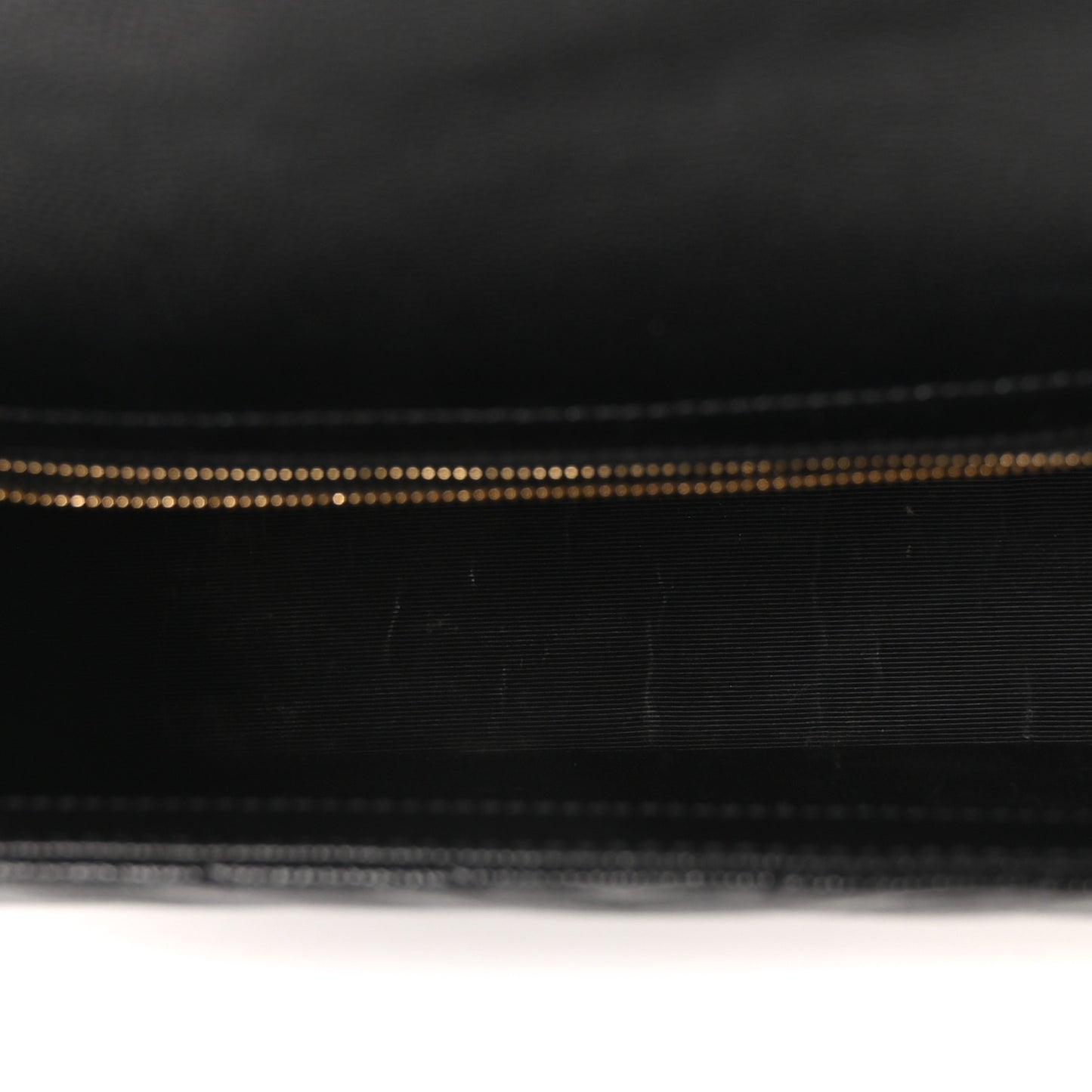 Grain De Poudre Textured Mixed Matelasse Large Triquilt Monogram Satchel Black