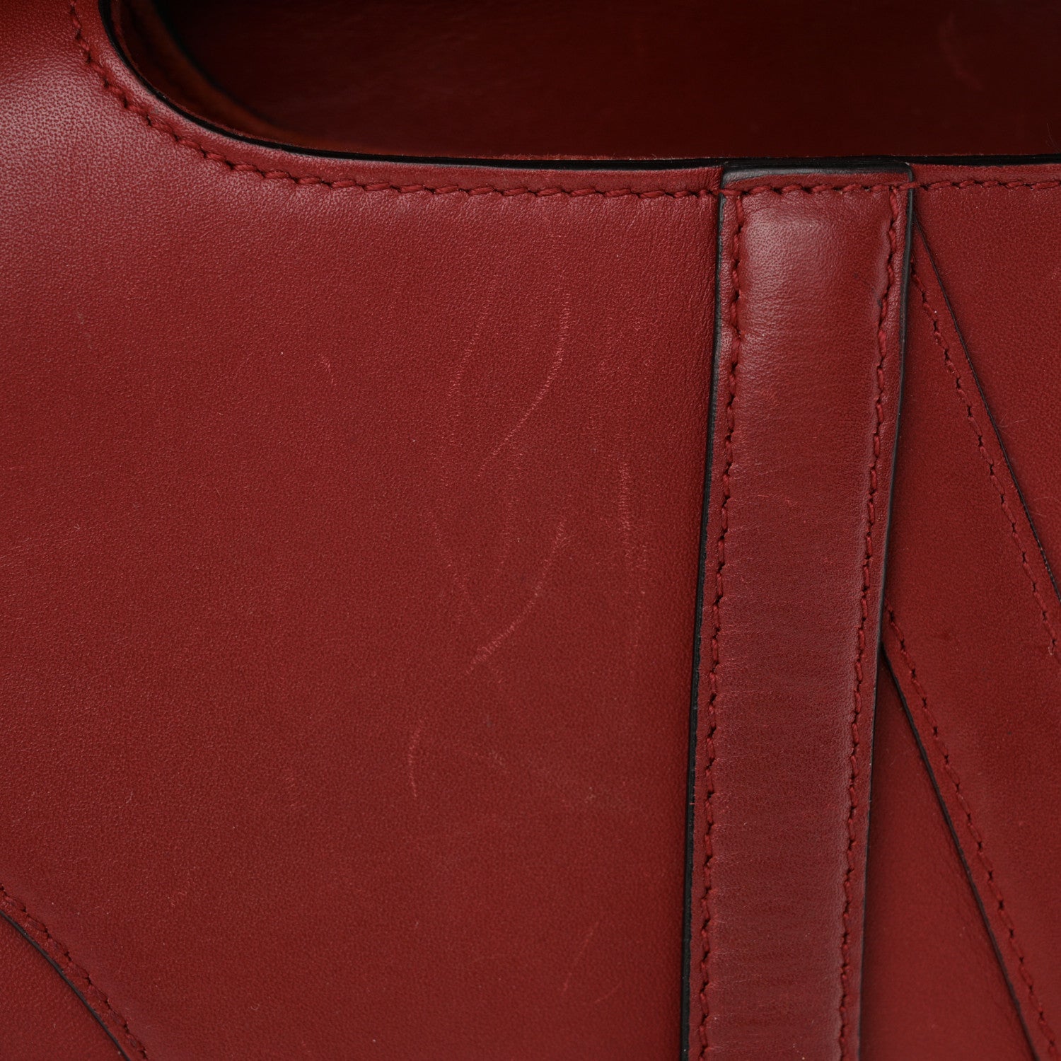 Christian Dior Calfskin Mini Saddle Bag Scarlet 12 of 15
