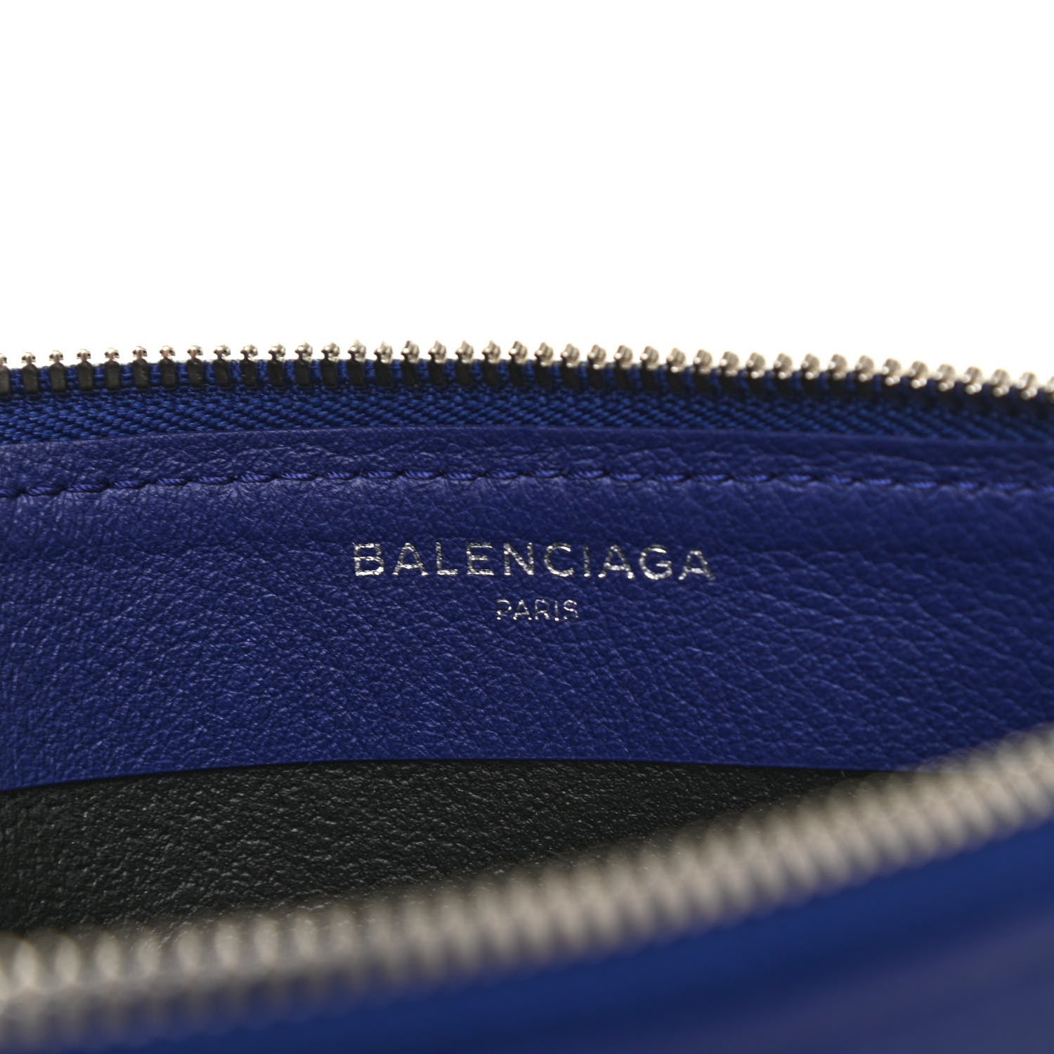 Balenciaga Calfskin Political Campaign Logo Pouch Bleu 6 of 7
