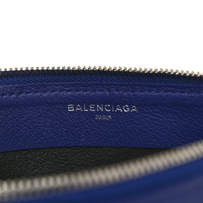 Balenciaga Calfskin Political Campaign Logo Pouch Bleu 6 of 7