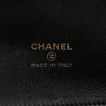 Chanel Shiny Crumpled Calfskin Small 31 Pouch Black 6 of 10