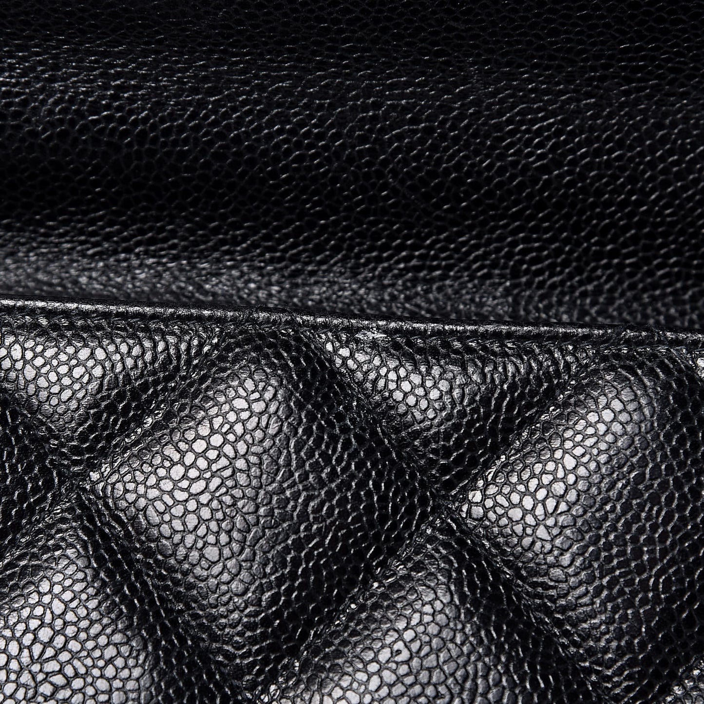 Caviar Quilted Briefcase Laptop Bag Black