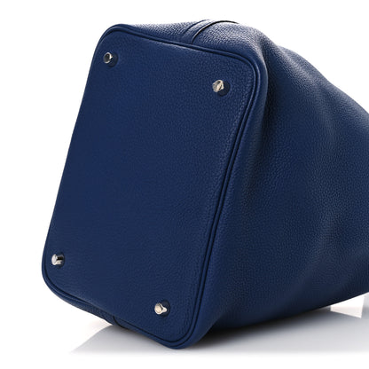 Hermes Taurillon Maurice Picotin Lock 22 MM Bleu Saphir 10 of 11