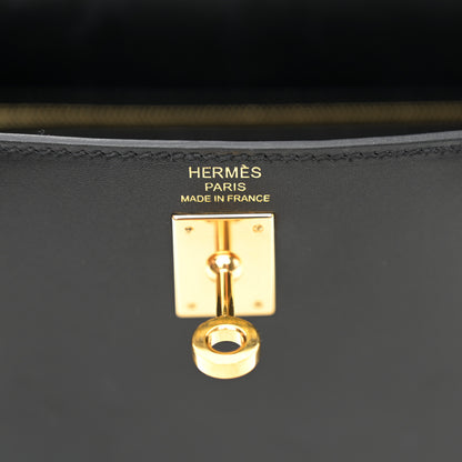 Hermes Tadelakt Kelly Sellier 25 Black 6 of 12