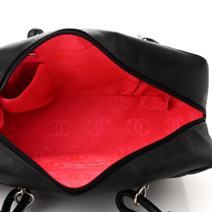 Chanel Calfskin Quilted Large Cambon Bowler Black 5 of 10