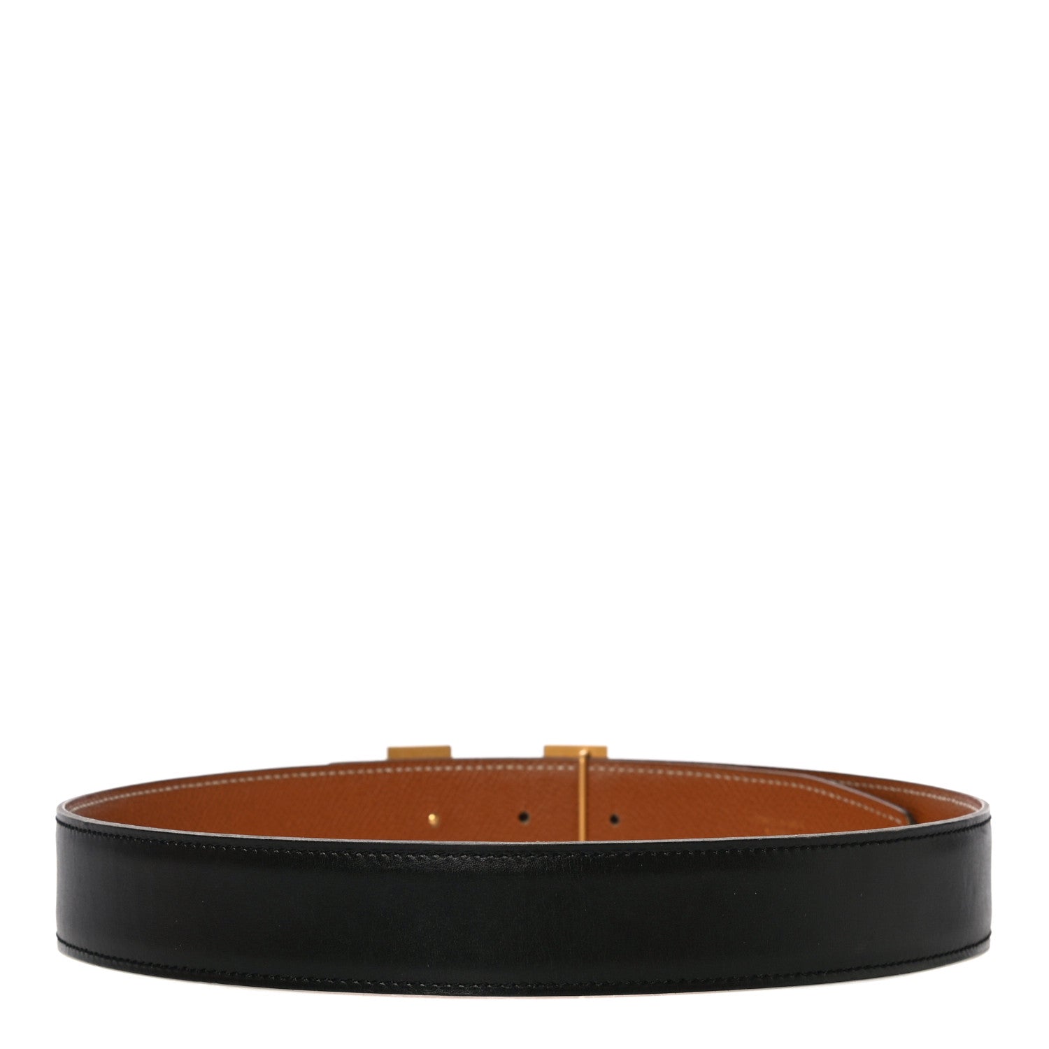 Hermes Swift Epsom 32mm H Belt 70 Black Gold 2 of 10