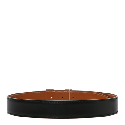 Hermes Swift Epsom 32mm H Belt 70 Black Gold 2 of 10