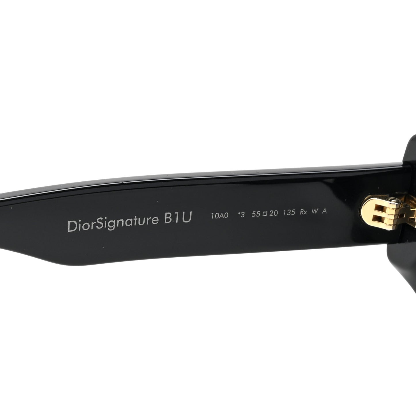 Acetate DiorSignature B1U Butterfly Sunglasses Black