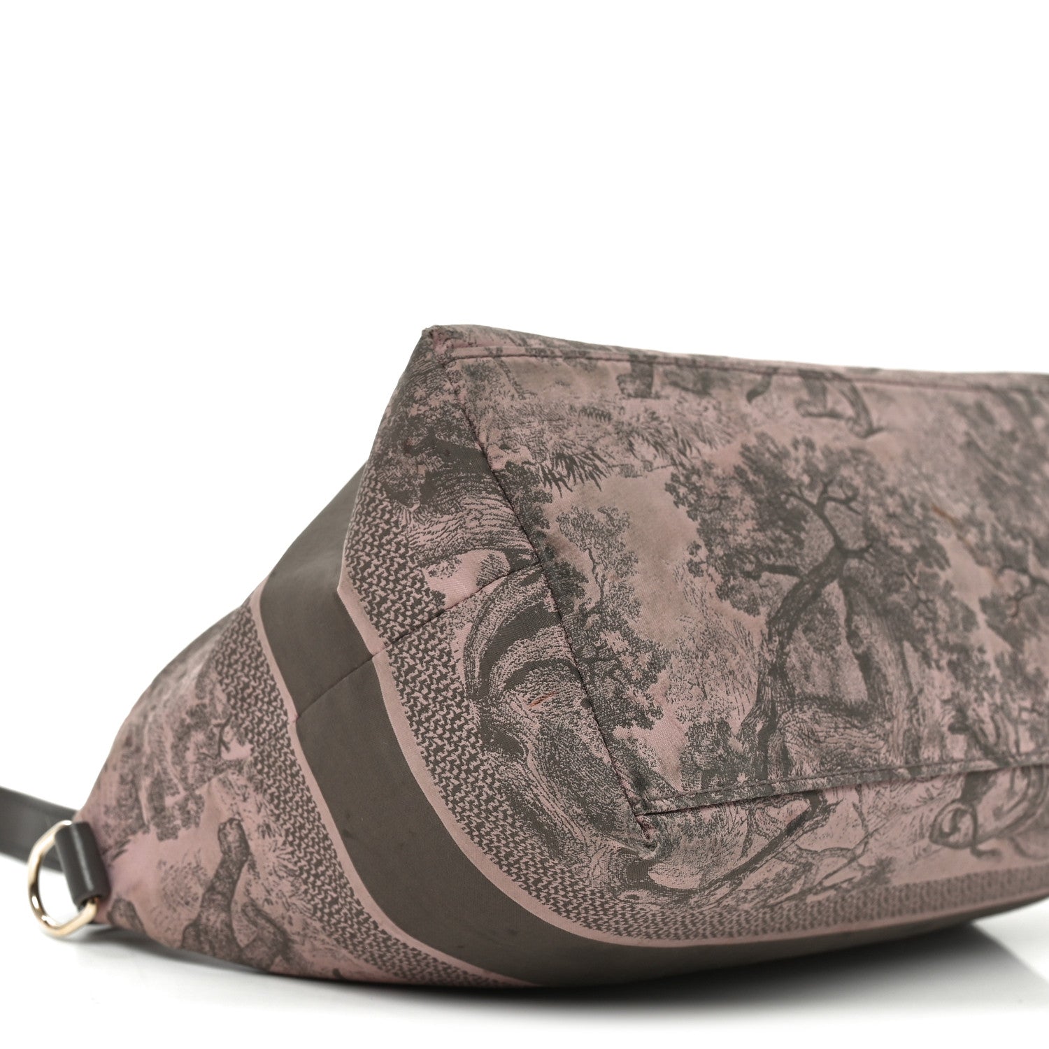 Christian Dior Technical Fabric Toile De Jouy DiorTravel Nomad Pouch Pink Grey 9 of 10