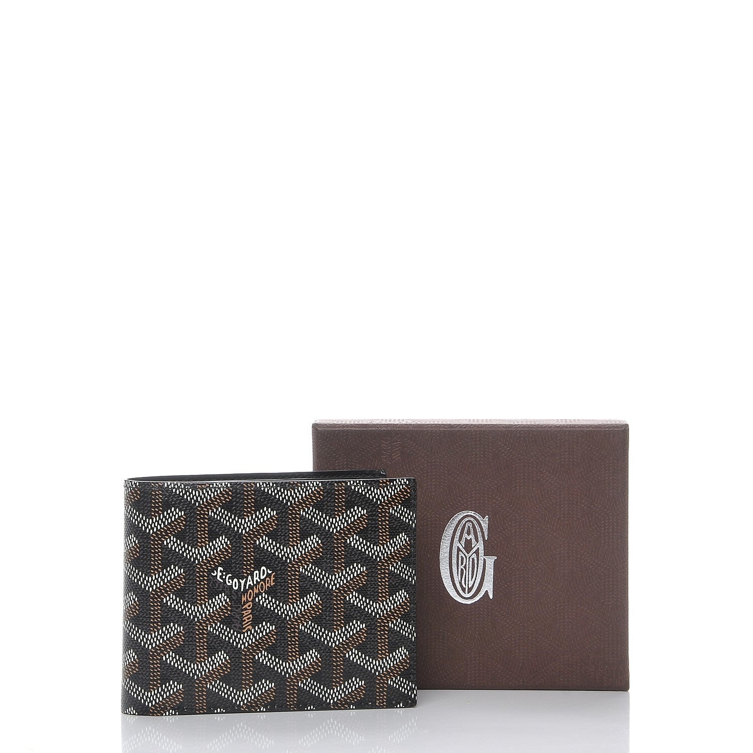 Goyard Goyardine Bi-Fold Victoire PM Wallet Black 8 of 8