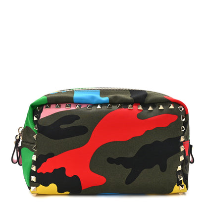 Valentino Garavani Nylon Camouflage Rockstud Pouch Multicolor 1 of 8