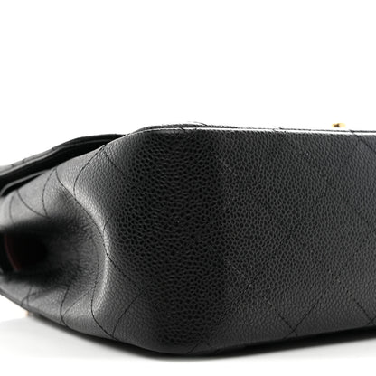 Chanel Caviar Quilted Jumbo Double Flap Black 16 of 19