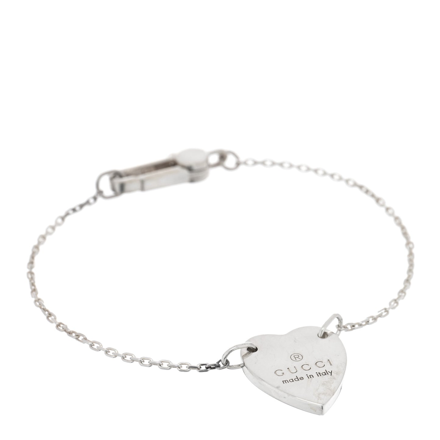 Sterling Silver Trademark Heart Bracelet