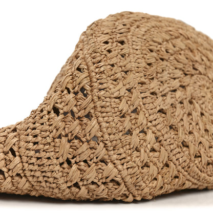 Saint Laurent Raffia Calfskin Small Panier Tote Naturel Naturel 9 of 11